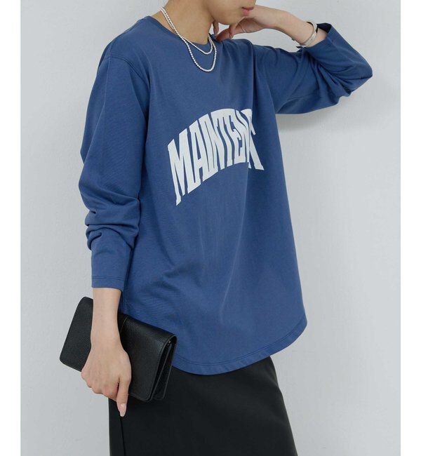  「ラウンドロゴT」|Tシャツ・カットソー|ブルー