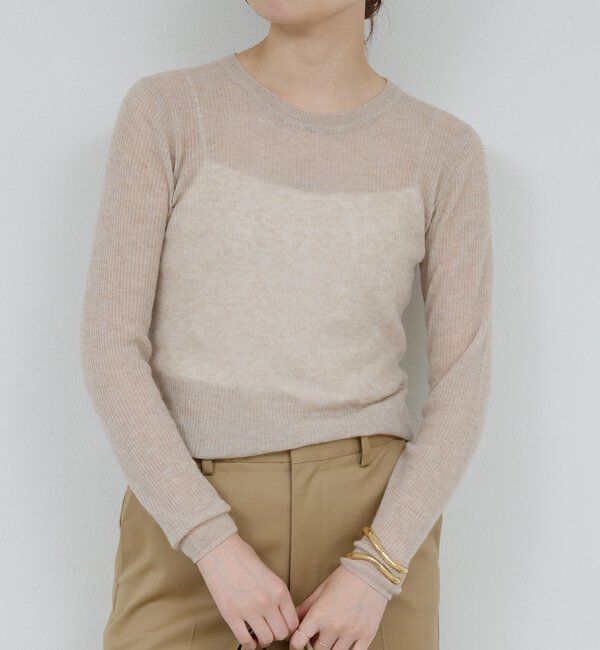  「【HERITANOVUM】 クルーリブニット」|ニット・セーター|