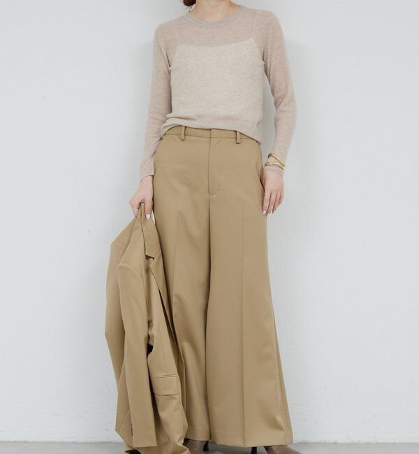  「【HERITANOVUM】 クルーリブニット」|ニット・セーター|