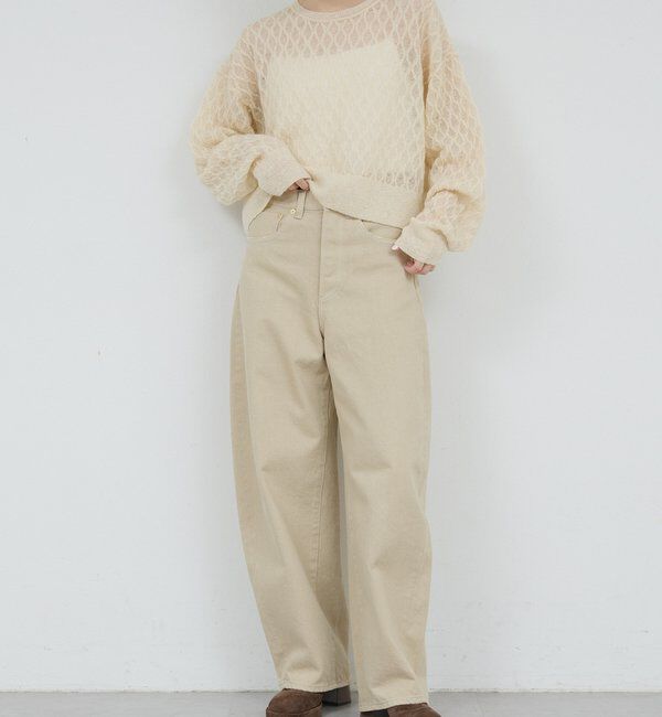  「【HERITANOVUM】 シアーモヘヤジャガードニット」|ニット・セーター|