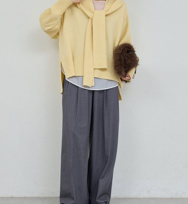  「【脱マンネリニット】【MANAKAコラボ】フードセットニット」|ニット・セーター|