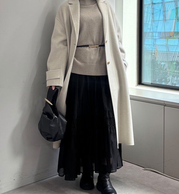  「【手洗い可】【全骨格対応】オーバータートルニット」|ニット・セーター|