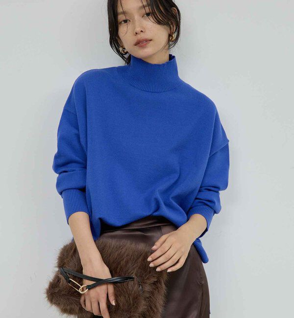  「【手洗い可】【全骨格対応】オーバータートルニット」|ニット・セーター|