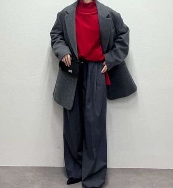  「【手洗い可】【全骨格対応】オーバータートルニット」|ニット・セーター|