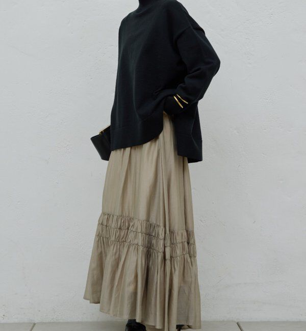  「【手洗い可】【全骨格対応】オーバータートルニット」|ニット・セーター|