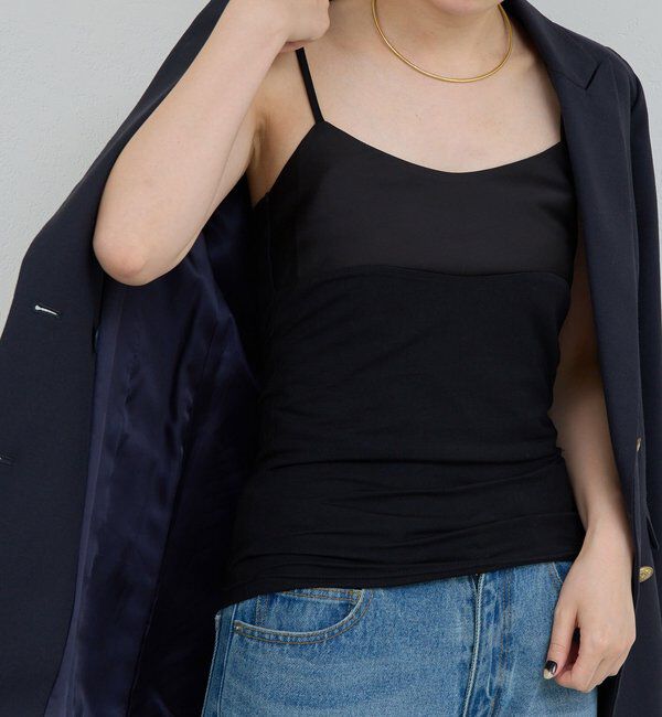  「サテンコンビキャミソール」|Tシャツ・カットソー|