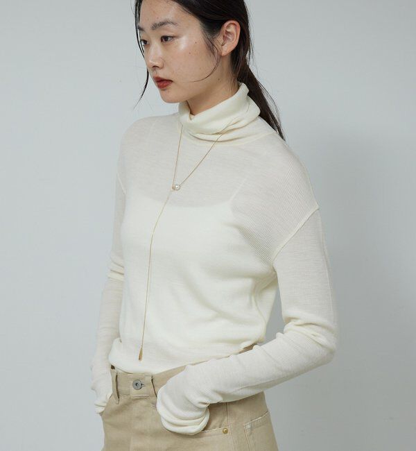  「【CHIHAYAコラボ】シアーリブタートル」|ニット・セーター|