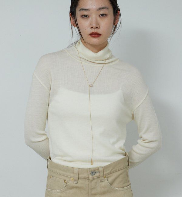  「【CHIHAYAコラボ】シアーリブタートル」|ニット・セーター|