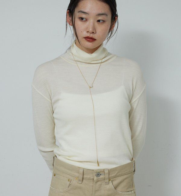  「【CHIHAYAコラボ】シアーリブタートル」|ニット・セーター|