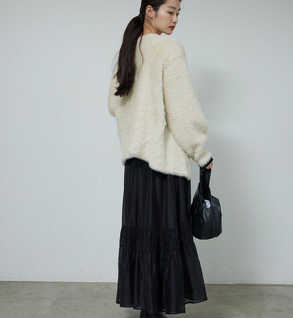  「【2WAY】フェザーヤーンカーデ」|ニット・セーター|
