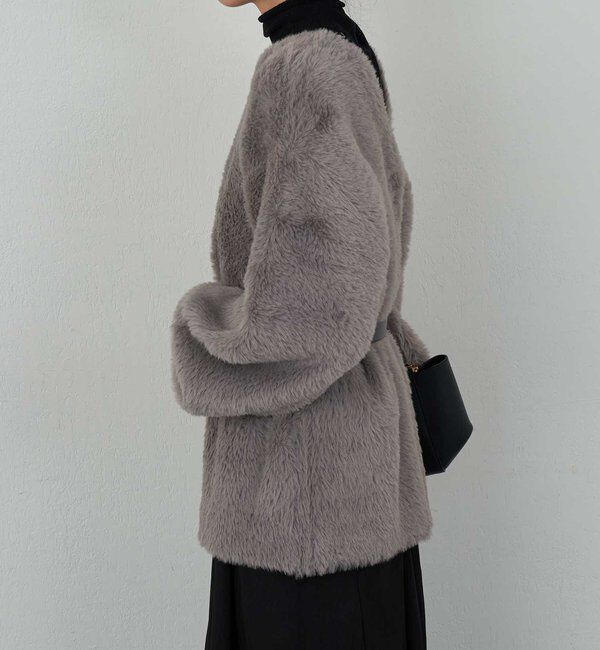  「【2WAY】フェザーヤーンカーデ」|ニット・セーター|