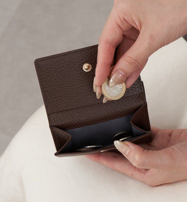  「モノグラムプレート三つ折りウォレット」|財布|