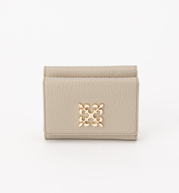  「モノグラムプレート三つ折りウォレット」|財布|