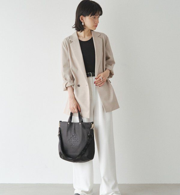  「エンボスモノグラム 2WAYトートバッグ」|トートバッグ|