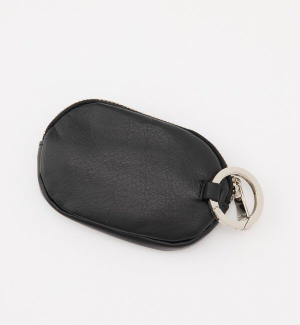  「ソフトレザーカラビナ付き横長ポーチ」|その他|