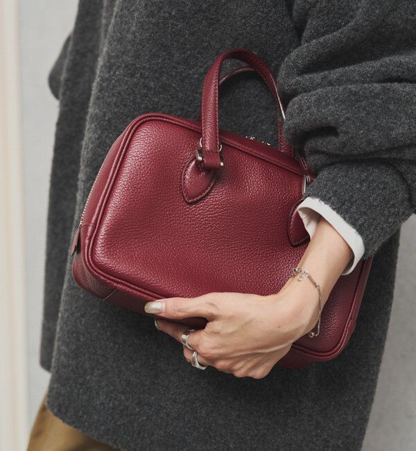  「レザー2WAYミニボストンバッグ」|ボストンバッグ|