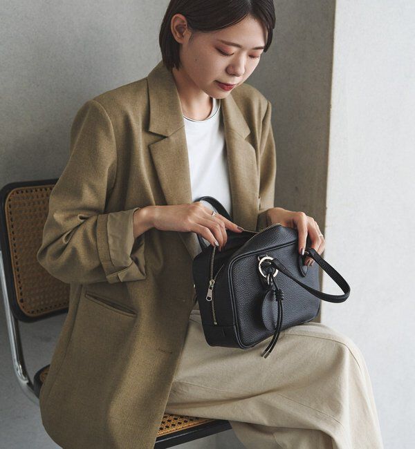  「レザー2WAYミニボストンバッグ」|ボストンバッグ|