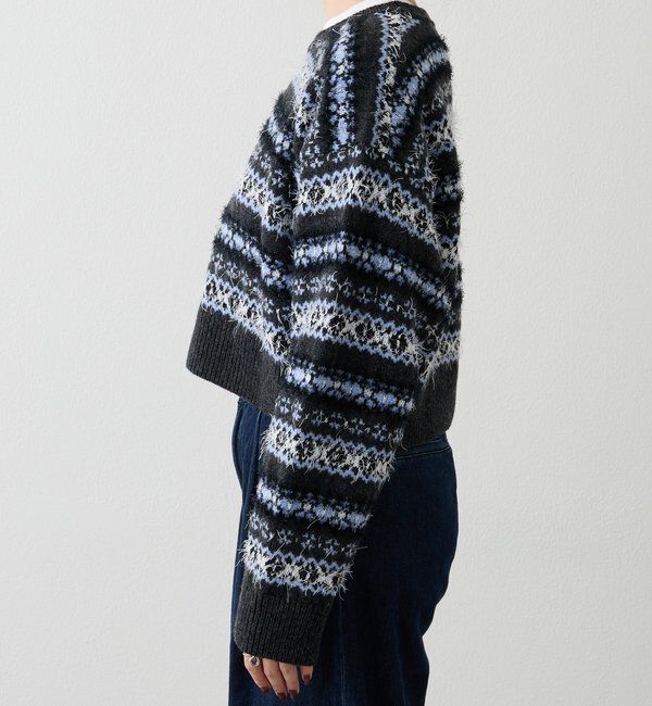  「【再値下げ】フェアアイルクロップドニット」|ニット・セーター|