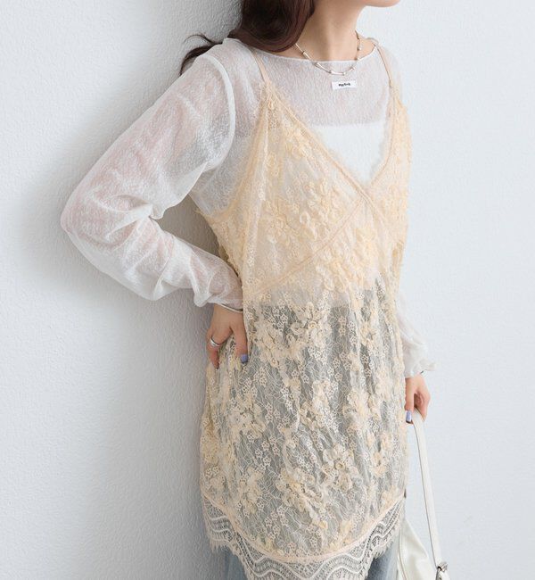 「レースVキャミチュニック」|シャツ・ブラウス|