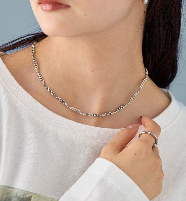  「Lara フリルチェーンネックレス」|リング|