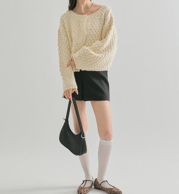  「ポコポコニットカーディガン」|カーディガン|