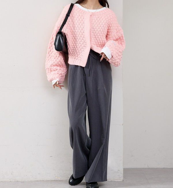  「ポコポコニットカーディガン」|カーディガン|