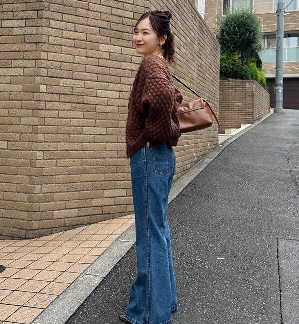  「ポコポコニットカーディガン」|カーディガン|