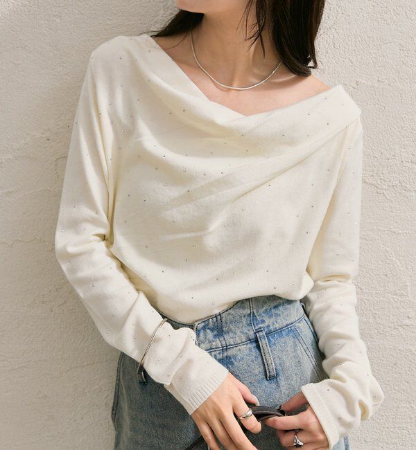  「オフショルリブニット」|ニット・セーター|