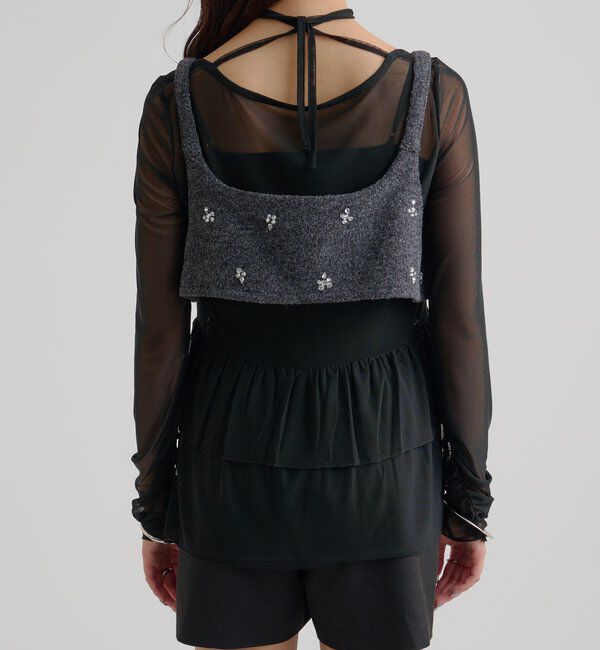  「ウールライク ビジュービスチェ」|シャツ・ブラウス|