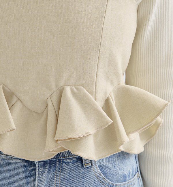  「ウェーブフリルビスチェ」|シャツ・ブラウス|