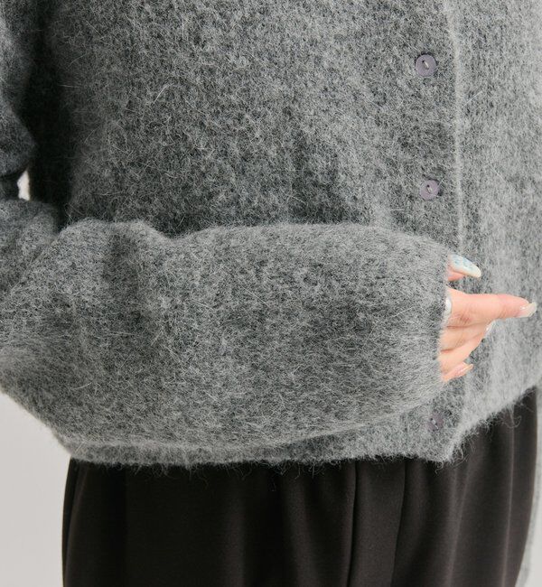  「スクエアネックニットカーディガン」|カーディガン|