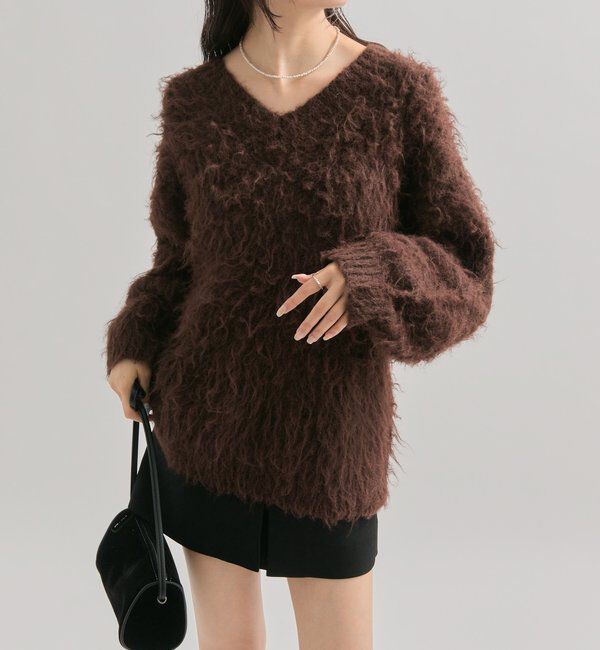  「ふわふわシャギーニット」|ニット・セーター|