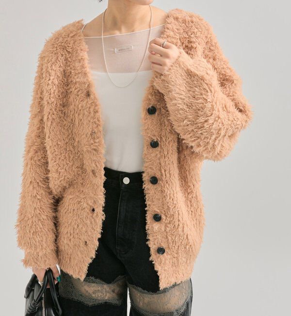  「ループボタン カーディガン」|カーディガン|