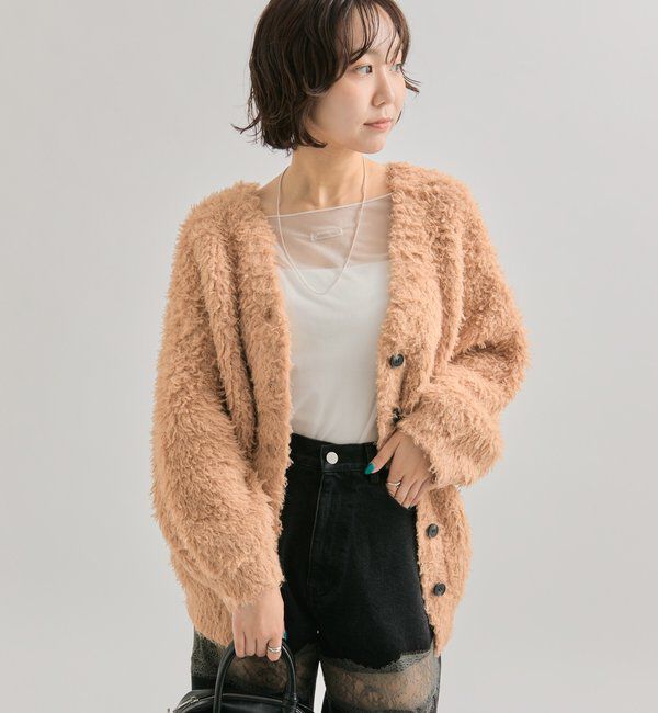  「ループボタン カーディガン」|カーディガン|