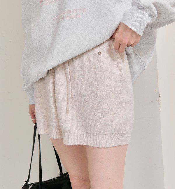  「プレート付きニットパンツ」|チノ|