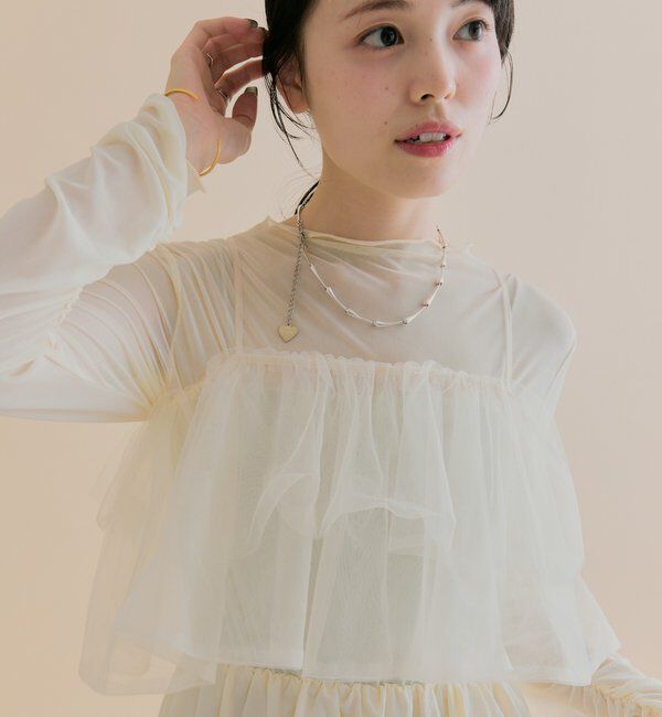  「[森川企画]チュールキャミワンピースSET」|その他|