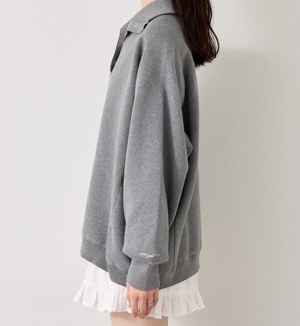  「スウェットライクヘンリーニット」|ニット・セーター|