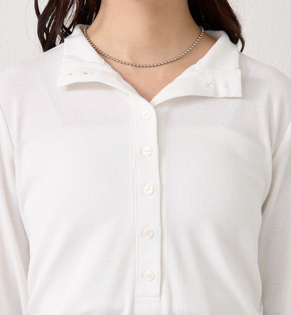  「リブヘンリーネックプルオーバー」|Tシャツ・カットソー|