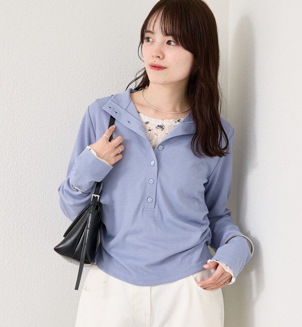  「リブヘンリーネックプルオーバー」|Tシャツ・カットソー|