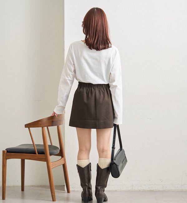  「カラーチビロゴロングTシャツ」|Tシャツ・カットソー|