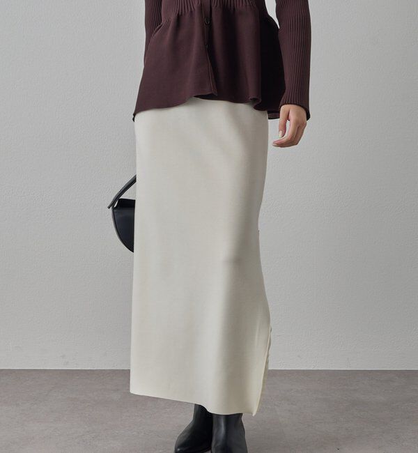  「【Lサイズも登場！】ポンチZIPタイトスカート」|スカート|