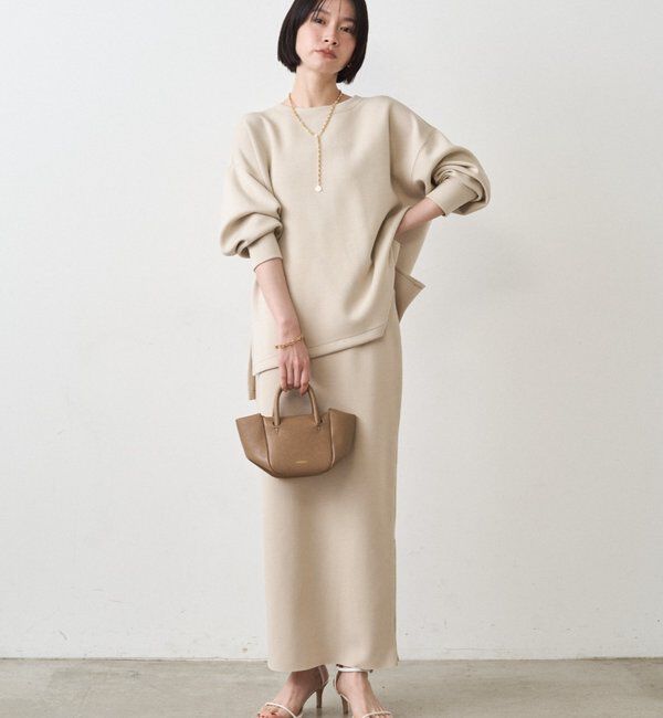  「【Lサイズも登場！】ポンチZIPタイトスカート」|スカート|