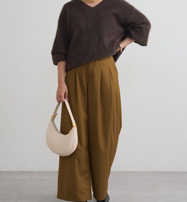  「タブベルトワイドパンツ」|チノ|