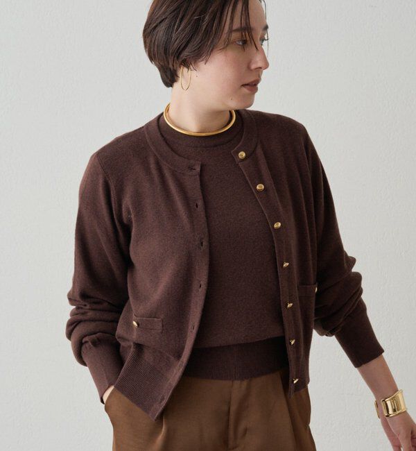  「ウールカシミヤニットカーデ」|ニット・セーター|