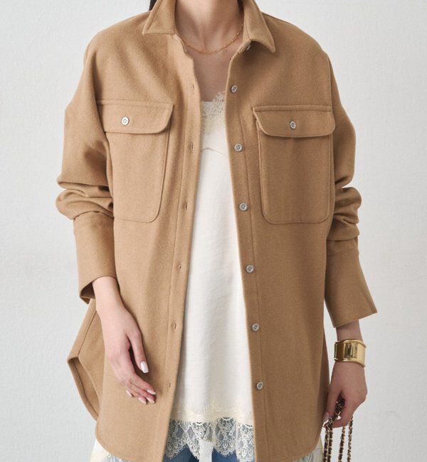  「ウールオーバーシャツ」|シャツ・ブラウス|