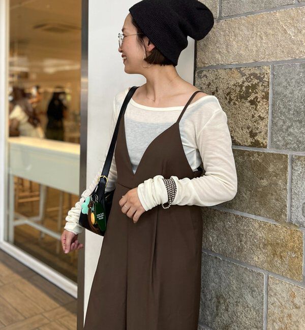  「【＠___kuuu__コラボカラー登場！】Vキャミサロペット」|ワンピース|