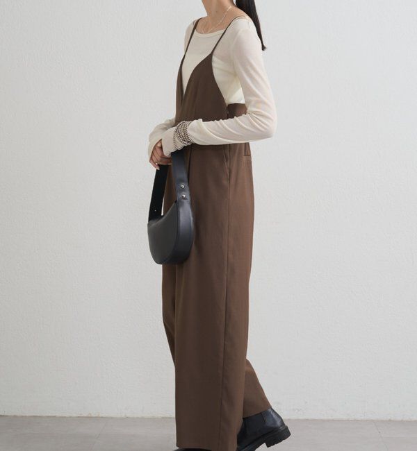  「【＠___kuuu__コラボカラー登場！】Vキャミサロペット」|ワンピース|