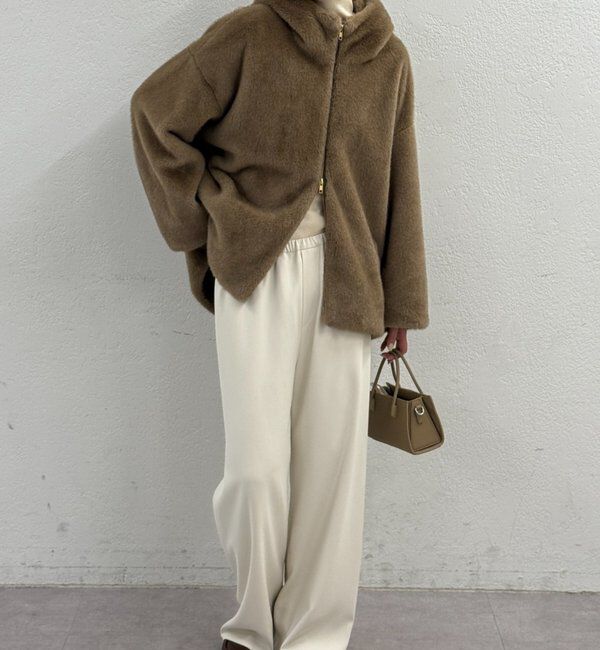  「フードフェイクファーブルゾン」|ベスト・ジレ|