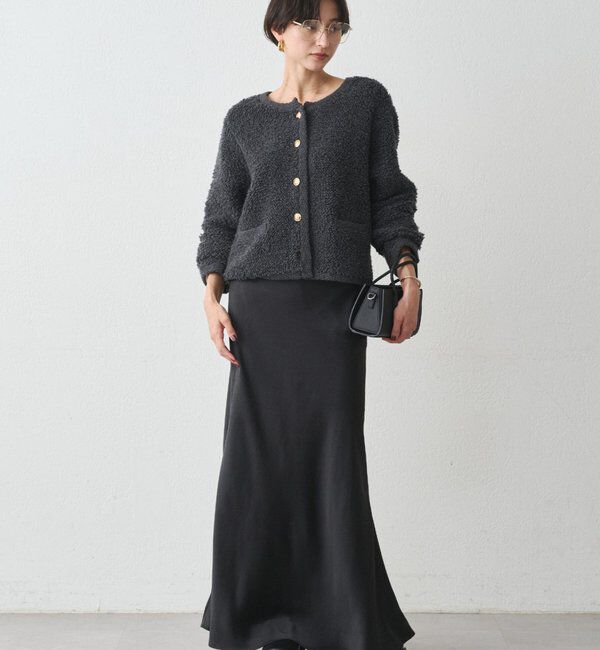  「ウールボアニットコーディガン」|ニット・セーター|