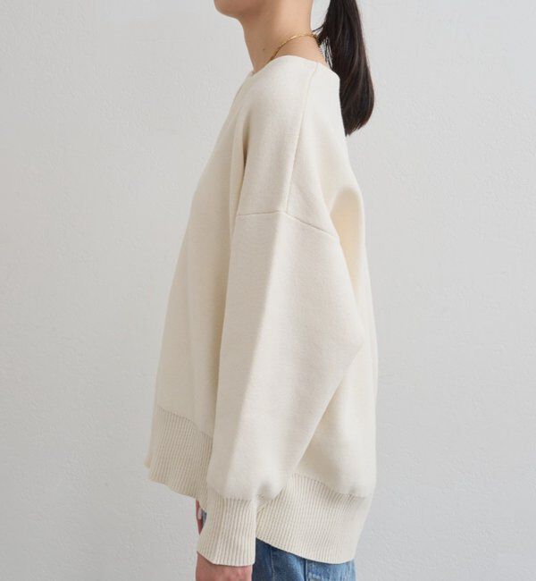  「【@_shirabe.s_コラボ】スウェットライクスキッパーニット」|ニット・セーター|